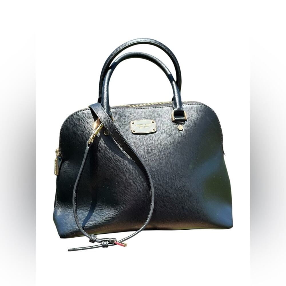 Michael Kors Cindy Medium Size Satchel Black  Handbag - Picture 10 of 13